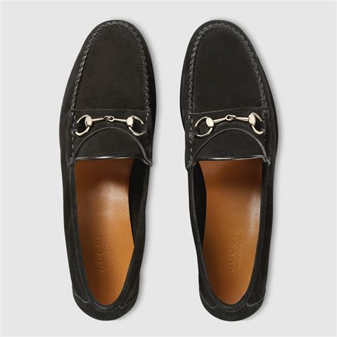 gucci loafers horsebit women's|gucci suede horsebit loafer.